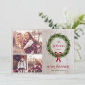 ファームハウスパインリースメリークリスマス3写真 シーズンカード (スタンド正面)