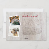 ファームハウスパインリース3フォト|クリスマスレター シーズンカード (裏面)