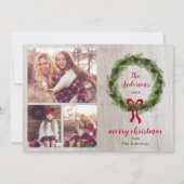 ファームハウスパインリース3写真 |クリスマスレター シーズンカード (正面)