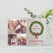 ファームハウスパインリース3写真 |クリスマスレター シーズンカード (スタンド正面)