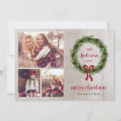 ファームハウスパインリース3写真 |クリスマスレター シーズンカード (正面)