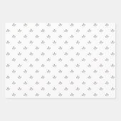 ファームハウスパタモダンーンミックスダスキーグリーン | ラッピングペーパーシート (正面)