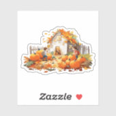 ファームハウスパンプキンス秋ステッカー シール (シート)