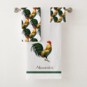 ファームハウスパーソナライズされたロカラフルスター バスタオルセット (インサイチュ)