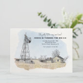 ファームハウスパーティの招待状 招待状 (スタンド正面)