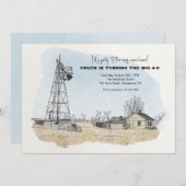 ファームハウスパーティの招待状 招待状 (正面/裏面)