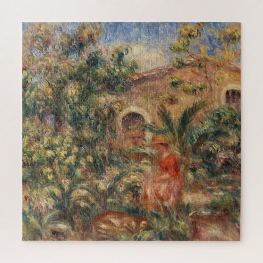 ファームハウスピエールオーギュスト絵画レニール ジグソーパズル (縦)