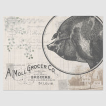 ファームハウスピグデコペティッシュペーパーギフトラップ