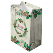 ファームハウスファミリーメリークリスマスパインコーンリース ミディアムペーパーバッグ (裏面アングル)