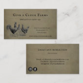ファームハウスファームフレッシュエッグスカントリー 名刺 (正面/裏面)