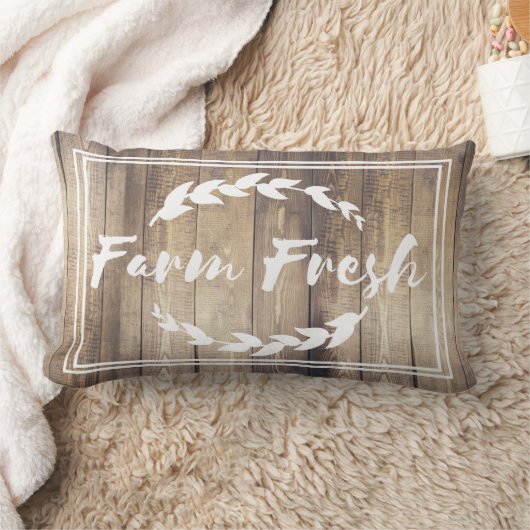 ファームハウスファームフレッシュスプリグスバーンウッドプランクス ランバークッション (ブランケット)
