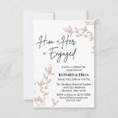 ファームハウスフィールズ婚約発表 招待状 (正面)