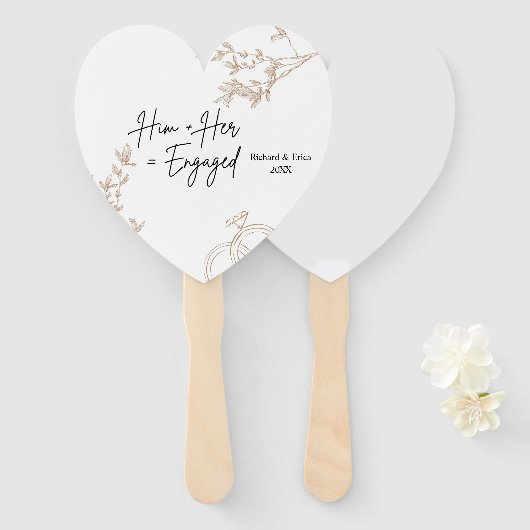 ファームハウスフィールド婚約発表ファン ハンドファン (正面&裏面)