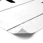 ファームハウスフェイクシープラップファミリーモノグラムサイン ポスター (角)