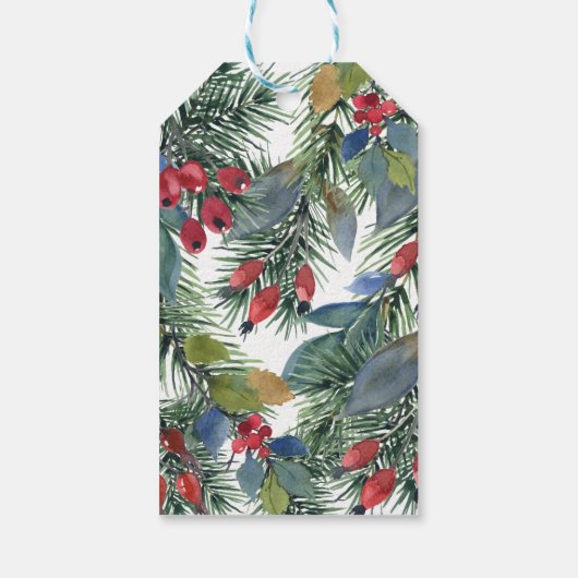 ファームハウスフェスティバルクリスマスホワイトラブギフトラベル ギフトタグ (裏面)