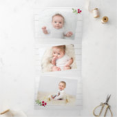 ファームハウスフォトカードシプラップ&マグノリアリース 三つ折りクリスマスカード (内部)