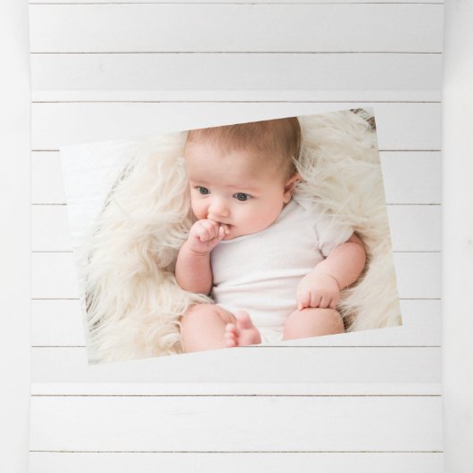 ファームハウスフォトカードシプラップ&マグノリアリース 三つ折りクリスマスカード (内部中)