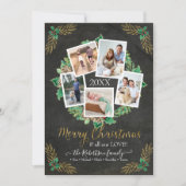 ファームハウスフォトリース金ゴールドクリスマスシャルボードH シーズンカード (正面)