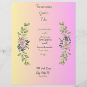 ファームハウスフライヤー チラシ