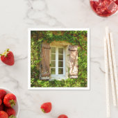 ファームハウスフランスのウィンドウ&シャッター紙ナプキンス スタンダードカクテルナプキン (インサイチュ)
