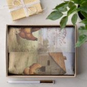 ファームハウスフランスのチキンバーンズヘンバードデコップページ 薄葉紙 (ギフト)