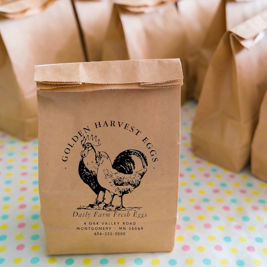 ファームハウスフレッシュオーガニックチキンエッグファーム ラバースタンプ