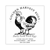 ファームハウスフレッシュオーガニックチキンエッグファーム ラバースタンプ (インプリント)