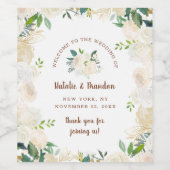 ファームハウスフレッシュカントリー素朴ウェディングウェルカム ワインラベル (シングルラベル)