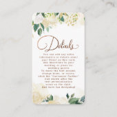 ファームハウスフレッシュ素朴カントリーウェディング詳細 エンクロージャーカード (正面)