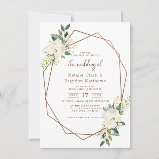 ファームハウスフレッシュ素朴カントリーテラ結婚リウム 招待状 (正面)