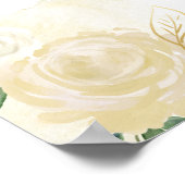 ファームハウスフレッシュ素朴カントリーフローラウェルカムサイン ポスター (角)