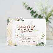 ファームハウスフレッシュ素朴カントリーフローラウォーターカラー 出欠カード (スタンド正面)