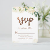 ファームハウスフレッシュ素朴カントリーフローラ銅 出欠カード (スタンド正面)