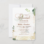 ファームハウスフレッシュ素朴カントリーリハーサルディナー 招待状 (正面)