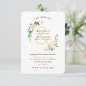 ファームハウスフレッシュ素朴カントリーリース結婚ズ 招待状 (スタンド正面)