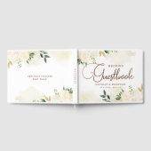 ファームハウスフレッシュ素朴カントリー結婚フローラ ゲストブック (全面)