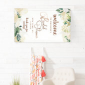 ファームハウスフレッシュ素朴シックブライダルシャワーウェルカム 横断幕 (インサイチュ)