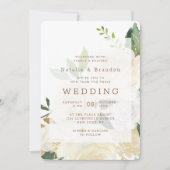 ファームハウスフレッシュ素朴秋ヴィンテージフレーム結婚ズ 招待状 (正面)