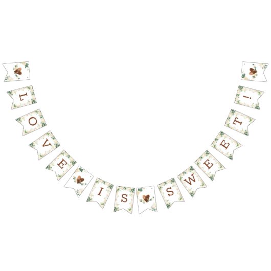 ファームハウスフレッシュ ラスティック モノグラム ラブ イズ スウィート バンティングフラッグ (全)