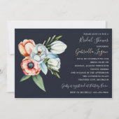 ファームハウスフローラアネモネグリーナリーブライダルシャワー 招待状 (正面)