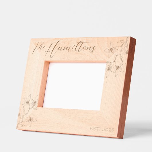 ファームハウスフローラカスタム設立 レーザー彫刻フレーム (左)