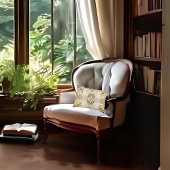 ファームハウスフローラルンバー アクセントクッション