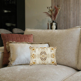 ファームハウスフローラルンバー アクセントクッション