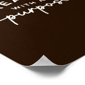 ファームハウスブラウンエレガントクリスチャン引用文 ポスター (角)