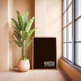 ファームハウスブラウンクリスチャン信仰引用文ポスター ポスター