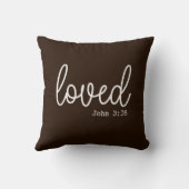 ファームハウスブラウンラブ引用文装飾用クッション クッション (裏面)