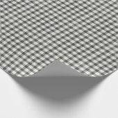 ファームハウスブラックアンドホワイトバッファローチェック ラッピングペーパー (角)