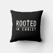 ファームハウスブラッククリスチャン装飾用クッション クッション (裏面)