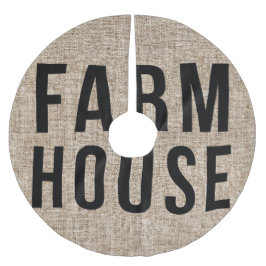 ファームハウスブラックレタリングバ素朴ーラップサッキング ブラッシュドポリエステルツリースカート