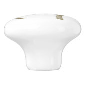 ファームハウスブラックnホワイトカウキッ素朴チンキャビネット セラミックノブ (側面)